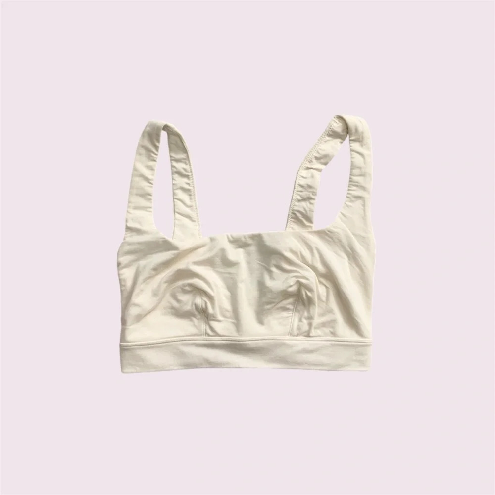 White parade bralette size 1 square neckline
